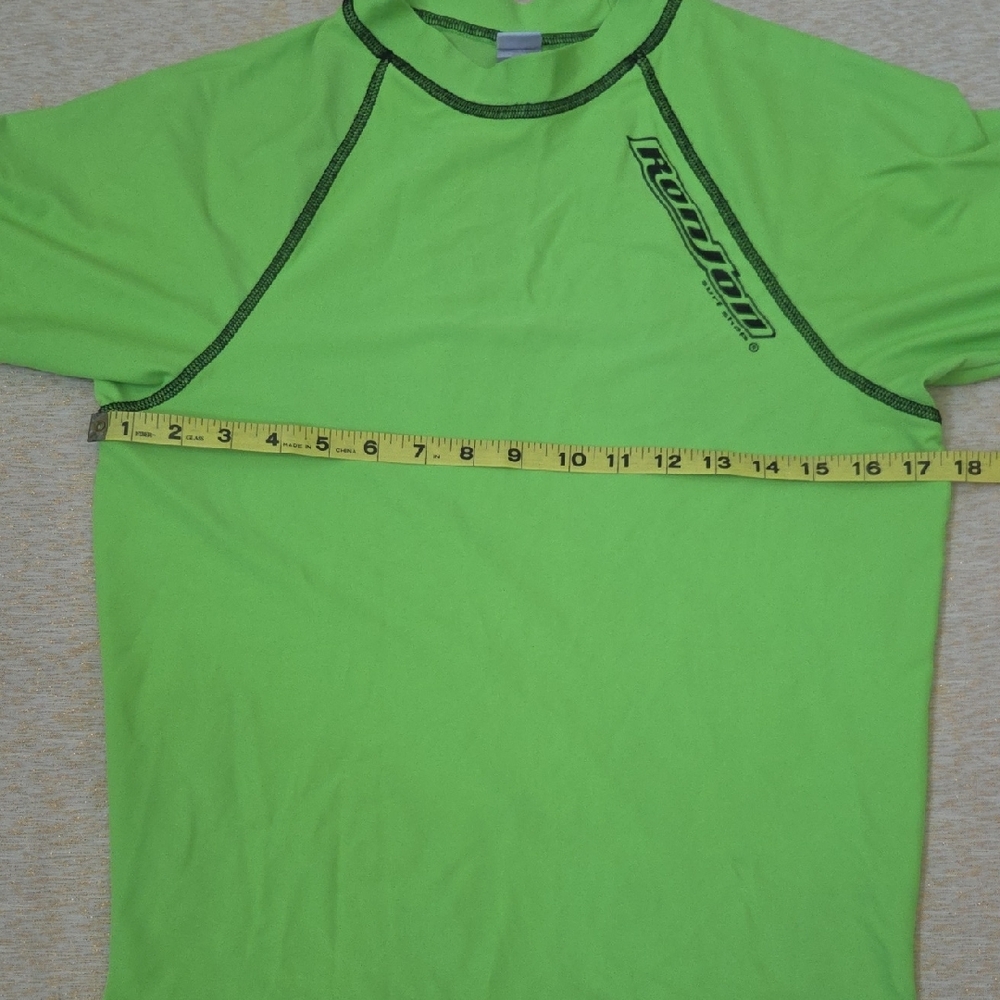 Ron Jon Lime Green Rash Guard - Picture 2 of 4